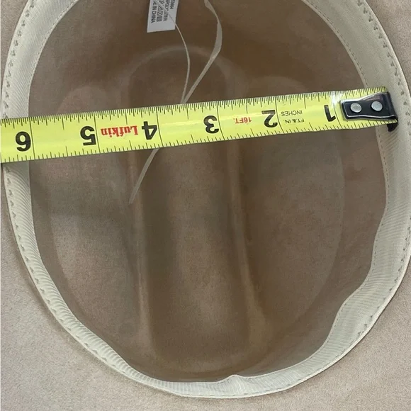 HAT western cowboy cowgirl felt camel heart buckle hatband micro suede NWT - Picture 7 of 7